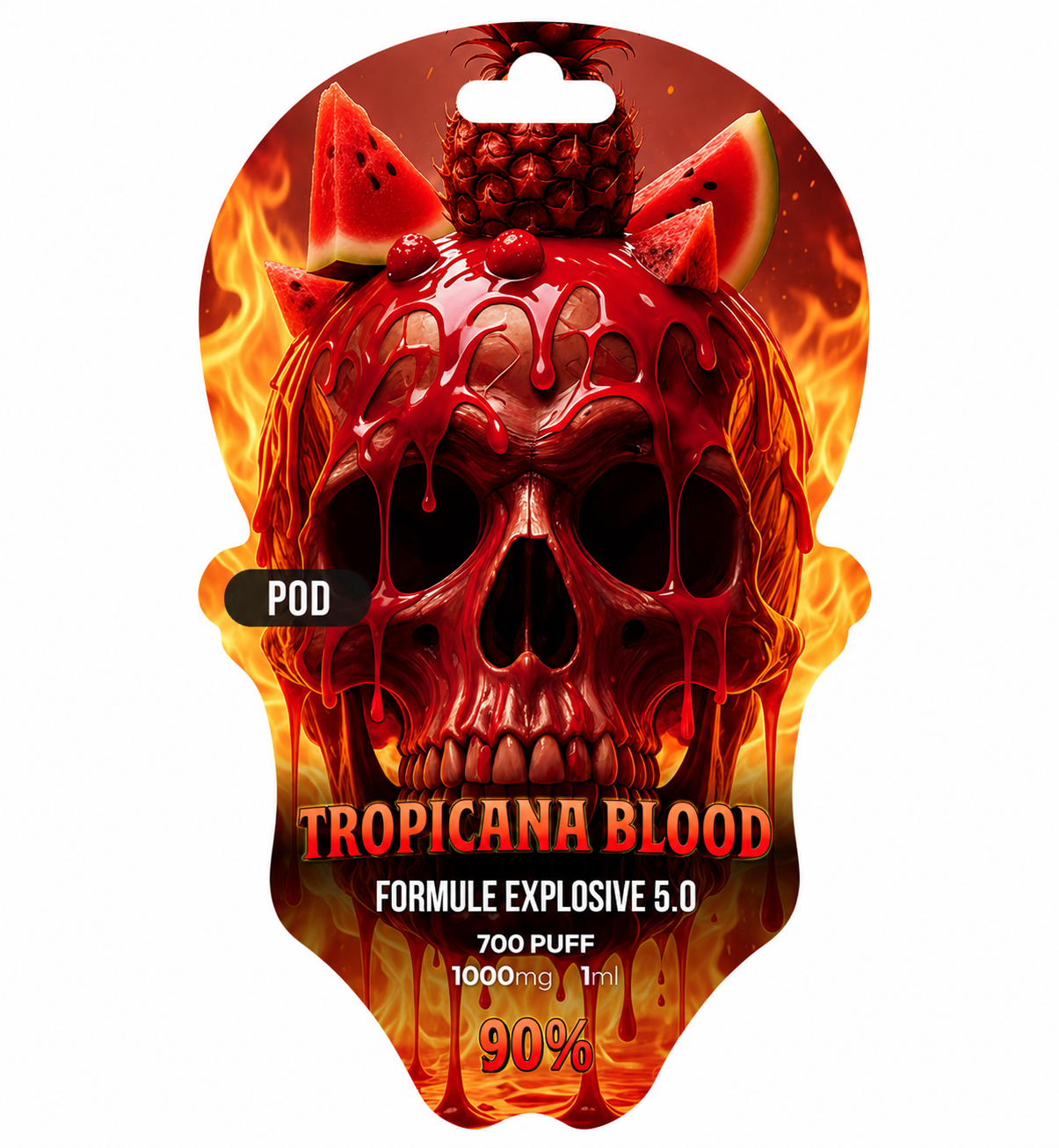 Pod 1ml Skull Vape Pen 90% CSA - Tropicana Blood